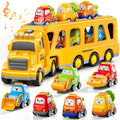 Transport Construction Truck Toy for Boys, 16.9 Inch Large Carrier Truck with 6 Cars, Lights & Sounds — image 15