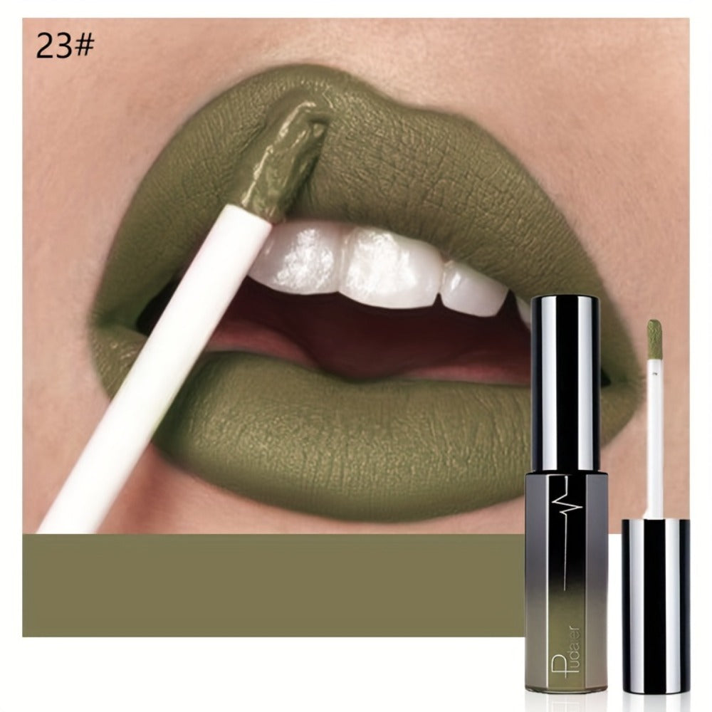 Semi-Matte Liquid Lip Color in Six Numbered Shades with 9.3cm Gradient Tube and Wand Applicator — image 10