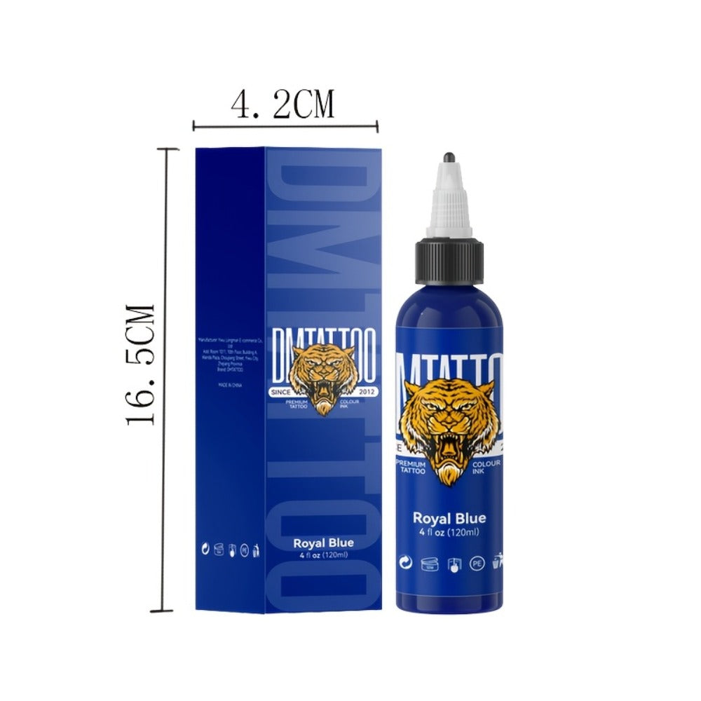 Tattoo Ink DMTATTOO Advanced 4.06oz 120ml Single-Bottle Options in Seven Solid Colors with Item-Specific Color, Capacity and 