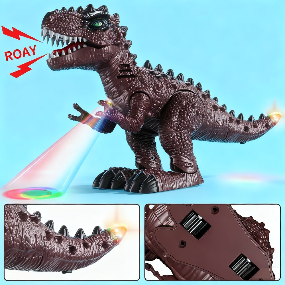 Electric Walking Dinosaur Toys Set of 3 with Sound, Light & Walking Functions, Interactive Moving Dino Toy Collection — image