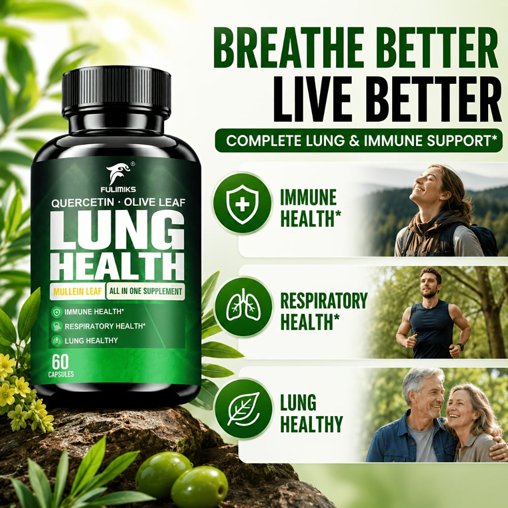 Herbal Supplement with FULIMIKS Label, Mullein Leaf Quercetin and Olive Leaf Capsules, 60 Count — image 3