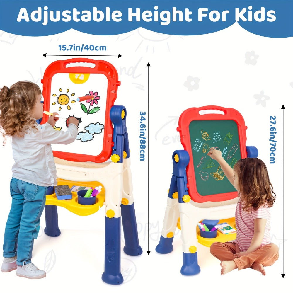 Art Easel for Kids Adjustable Double-Sided Standing Easel with Painting Accessories for Boys & Girls Ages 3+ — image 3
