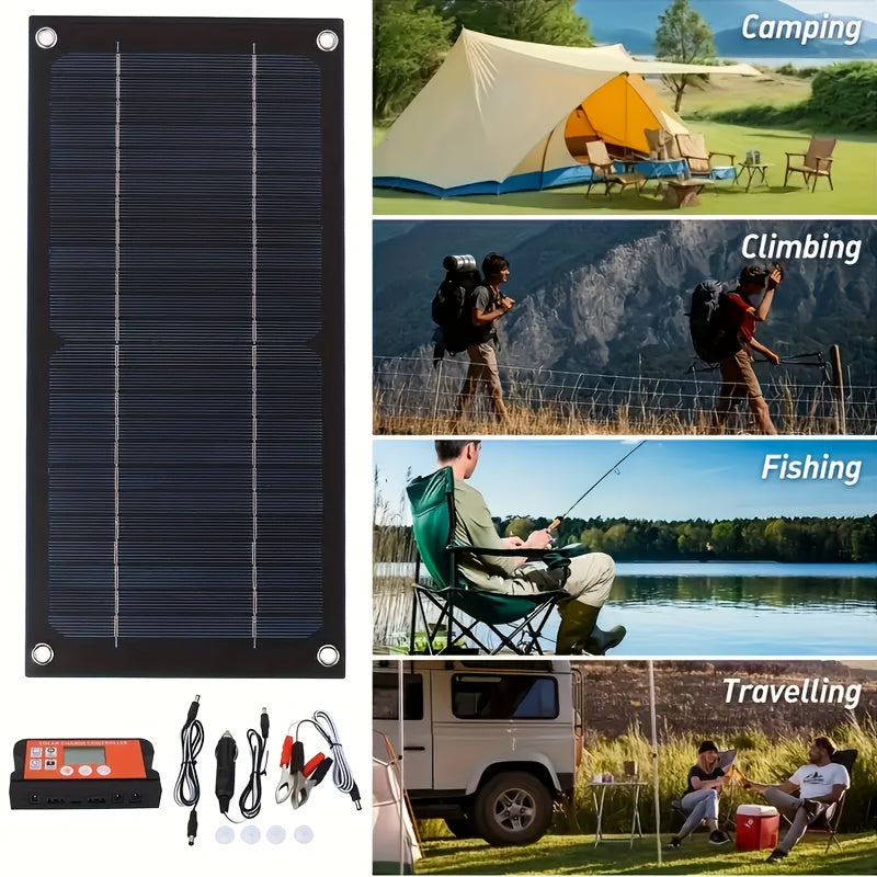 RV Solar Panel Kit 18V for Garden, Patio and Yard Use, with the Listed Configuration, for Everyday Use and Organized Storage 