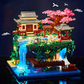 Bonsai Tree Building Set 3320 Pieces Micro Blocks, Chinese Architecture Peach Blossom Cherry Blossom Miniature Model Kit — im