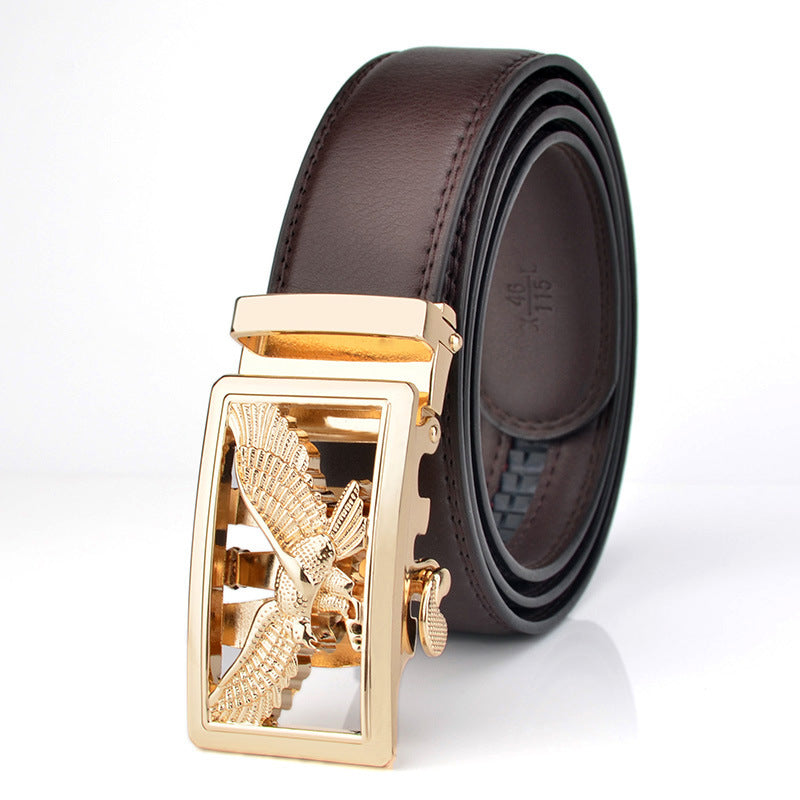 Mens Automatic-Buckle Business-Casual Belt