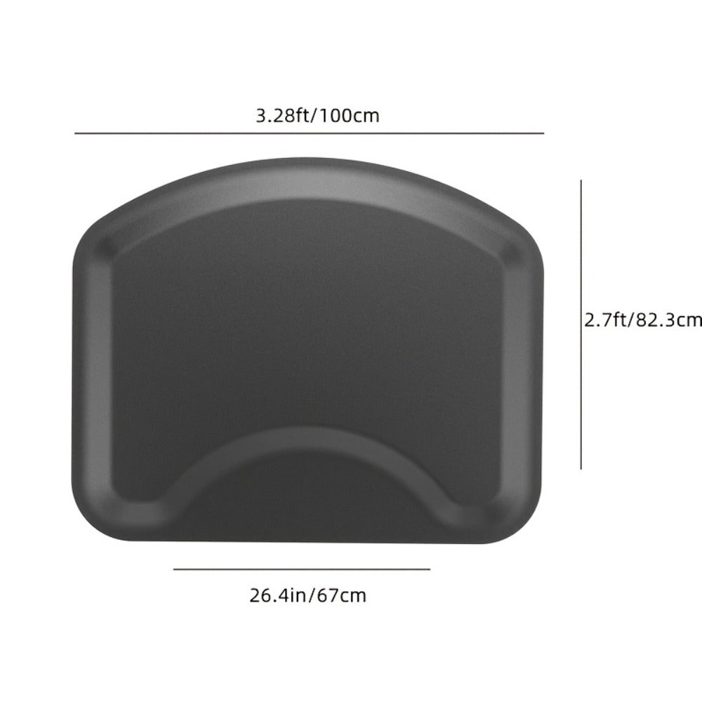 Anti-Fatigue Salon Mat for Hair Stylist with Round Cutout – Thick Non-Slip Standing Mat for Barber Chair, Hairdresser, Barber