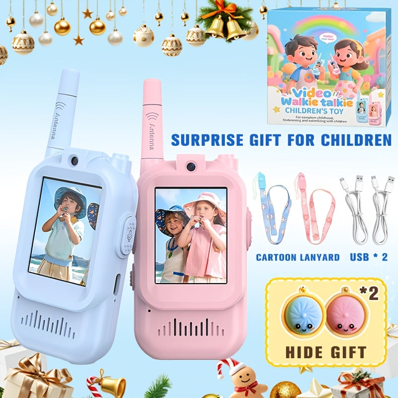 2-Pack Kids Walkie Talkie Toy 2.4GHz, Video Call, Voice Changer & HD Camera, Long-Range Wireless Communication — image 14