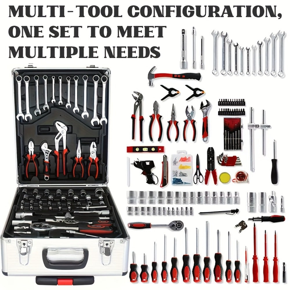 52-Piece Professional Tool Set – Multi-Function Home & Car Repair Toolkit with Portable Toolbox, Ideal Gift for DIY Enthusias