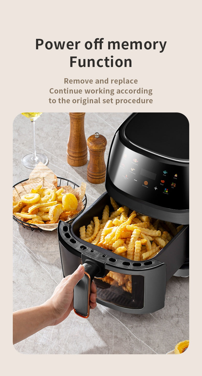 Home Visual Touch Screen Large Capacity Air Fryer