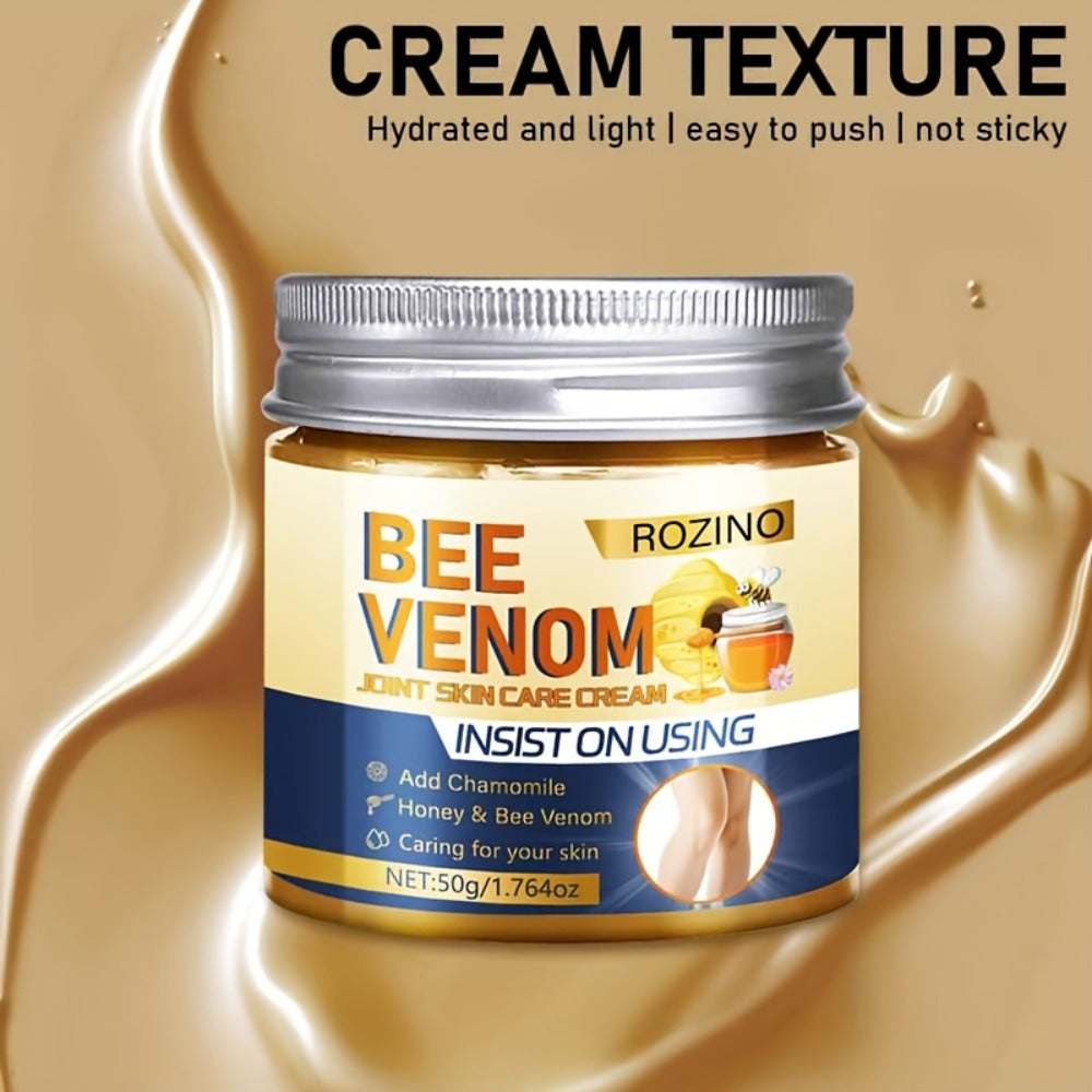 Body Cream ROZINO Bee Venom 50g Jars in a Five-Piece Set for External Knees Elbows Arms and Legs — image 7