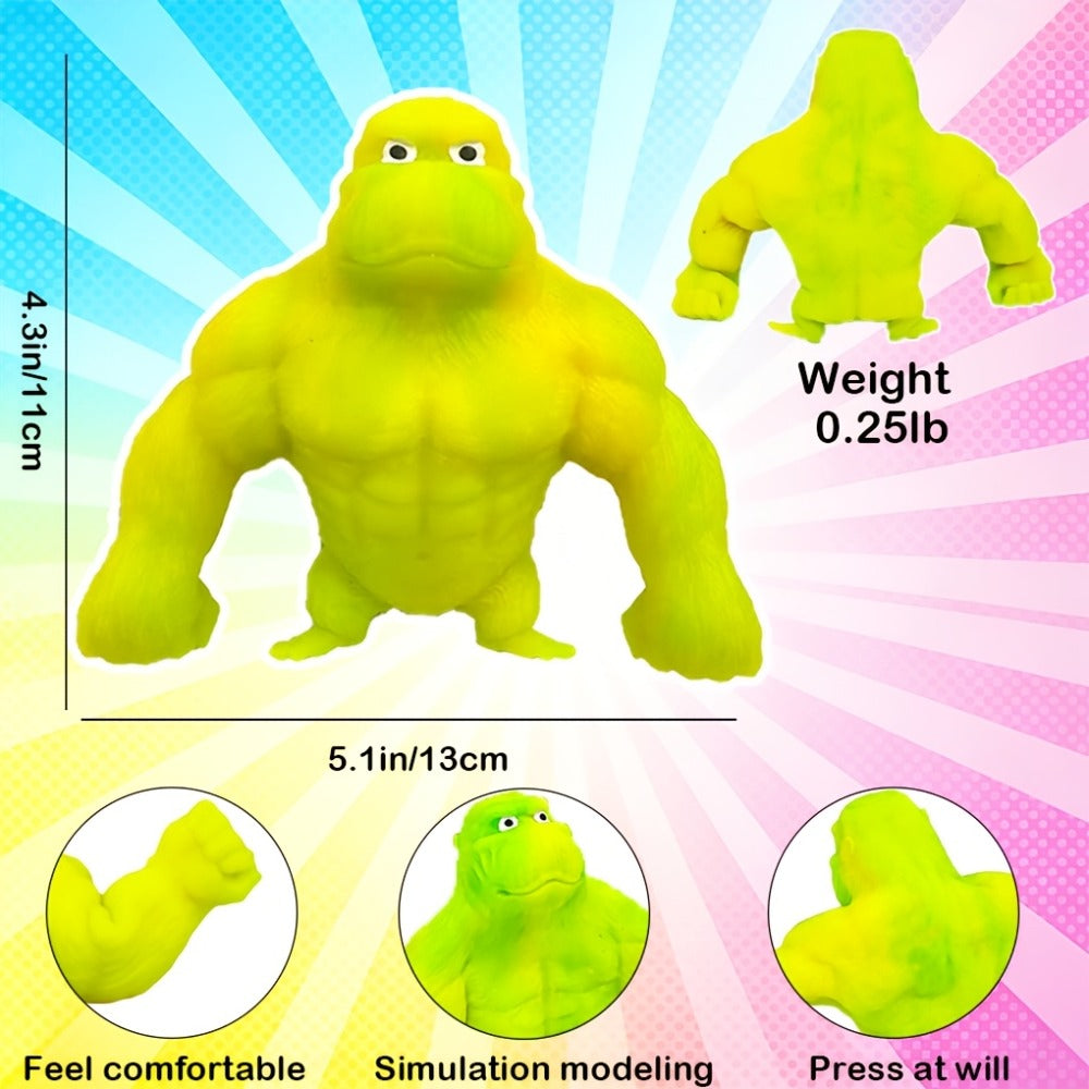 Stretchy Gorilla Fidget Toy Squishy Squeeze Monkey, PVA Sponge Sensory Stress Toy for Kids & Adults — image 3