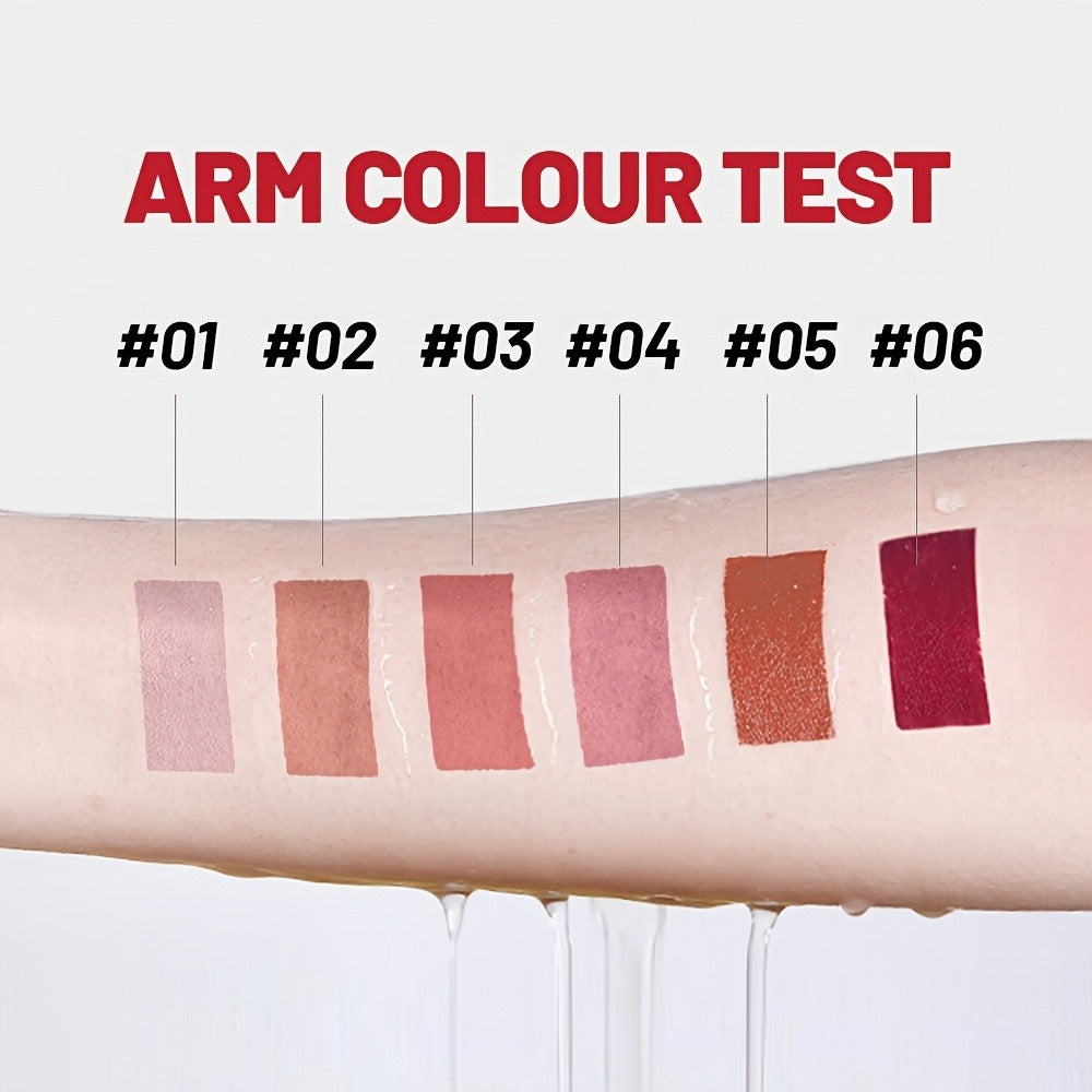 Lipstick Set, Fit Colors 6-Piece Velvet Matte Crayon Collection with Nude, Mauve and Berry Shades — image 6