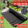 Black 5 x 10-Foot Pond Liner with 0.12mm Thickness for Fish Ponds, Water Gardens and Planter Boxes — image 1