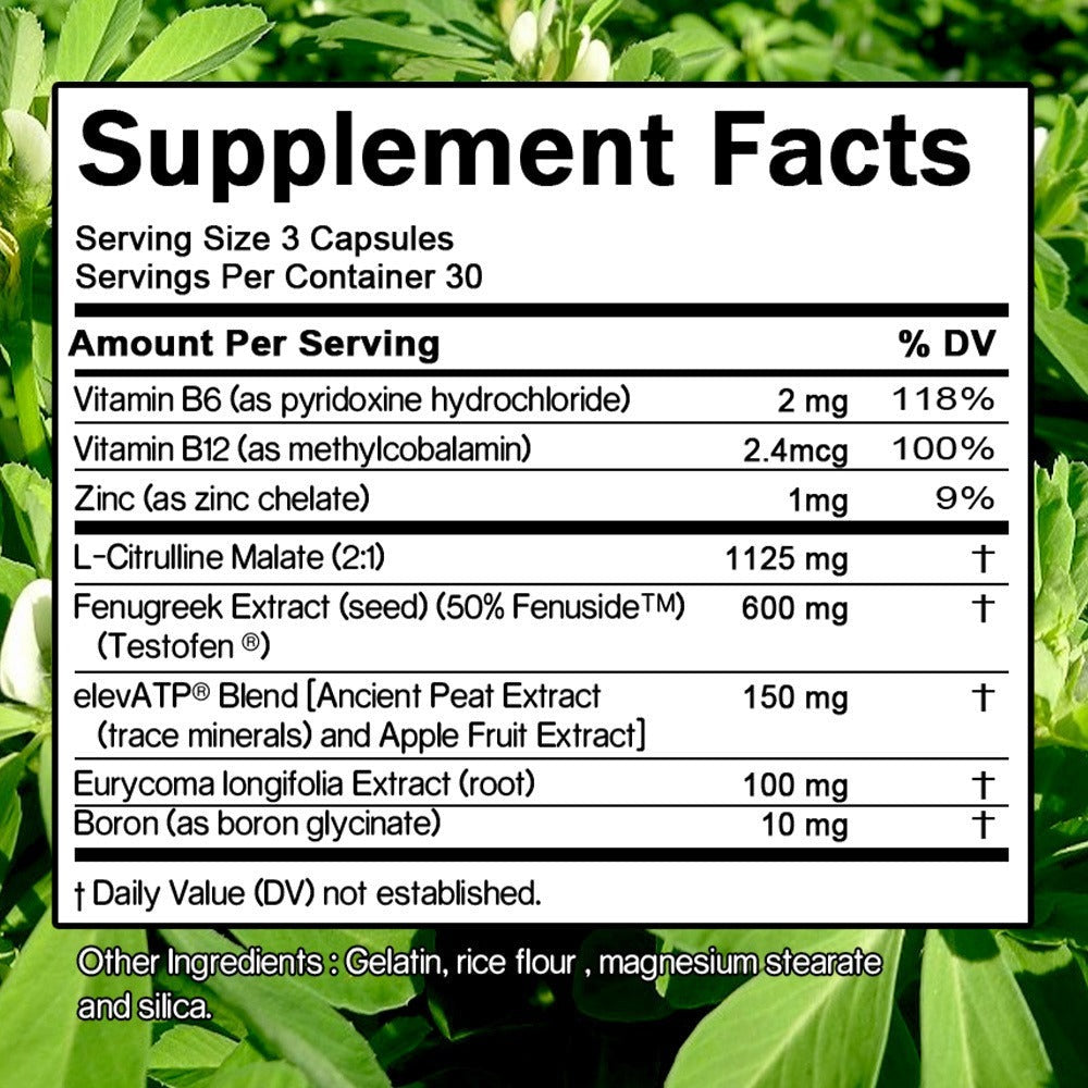Testosterone Support Supplement for Men Total-T – Supports Free and Total Testosterone Levels, Natural Male Vitality & Streng