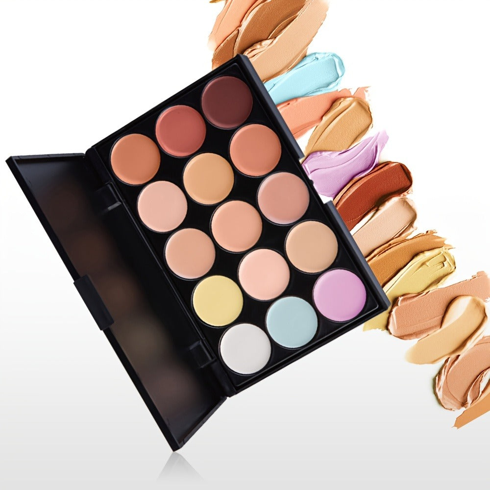 Pink Face Makeup Set with 15-Pan Face Palette, 9-Pan Color Palette, Four Brushes and Lip, Eye and Powder Products — image 6