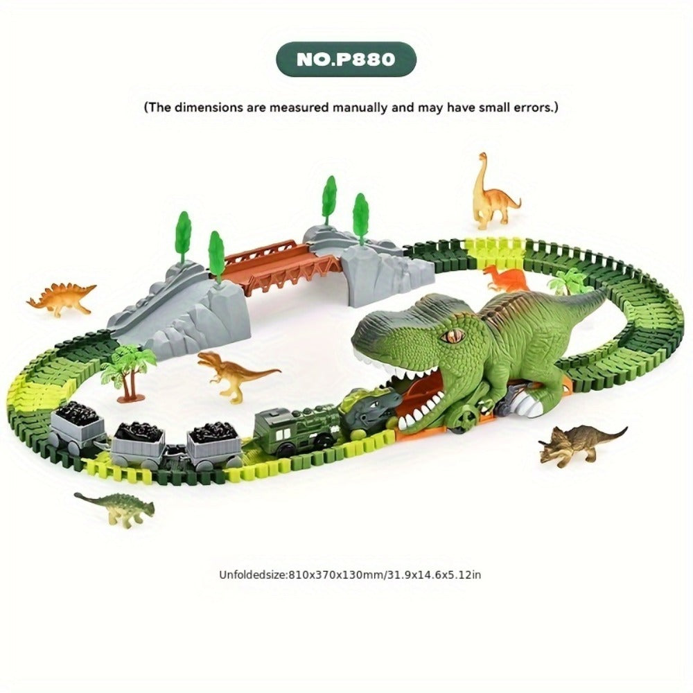 Electric Dinosaur Train Track Set 121pcs with the Listed Color, Size or Set Options for Everyday Use — image 10