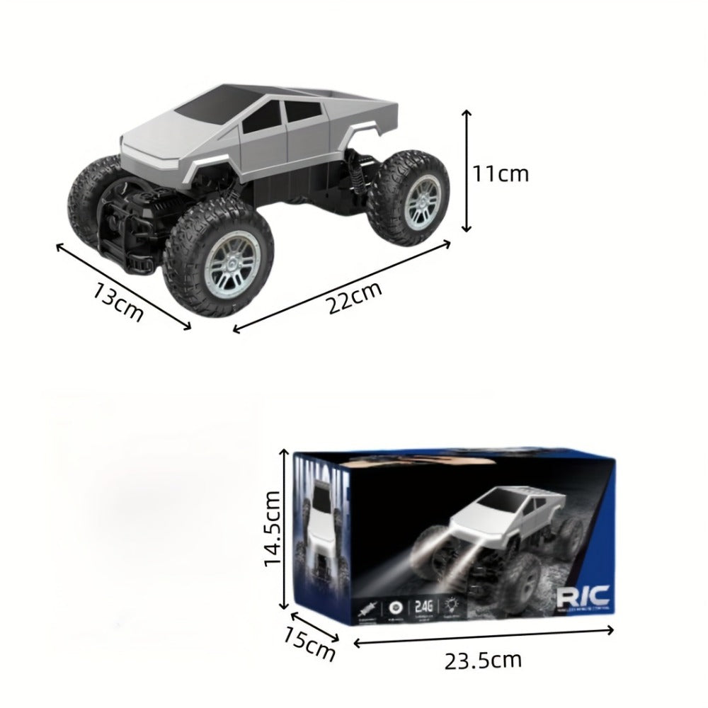 1:16 RC Monster Truck 2.4GHz 4WD Large Wheel Off-Road Pickup with LED Lights 45° Climb, Remote Control Car for Boys Kids — im