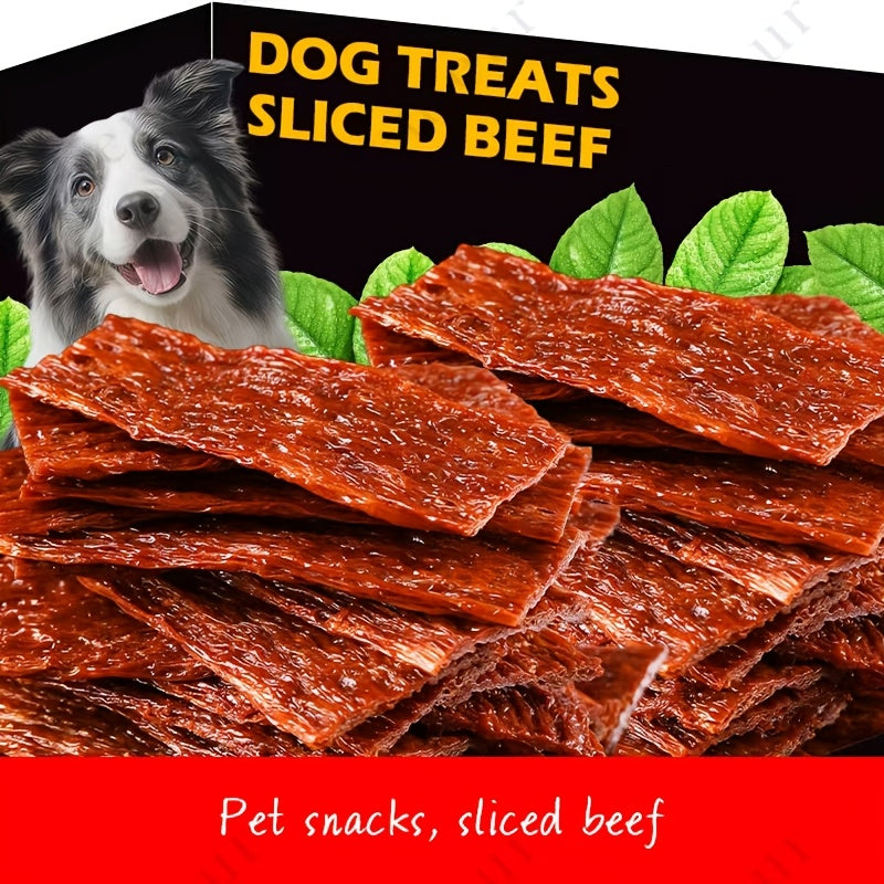 Dog Treats TUTULIFE Beef Tendon Strips and Beef Block Pieces in Three 155g Package Options for Reward Use — image 9