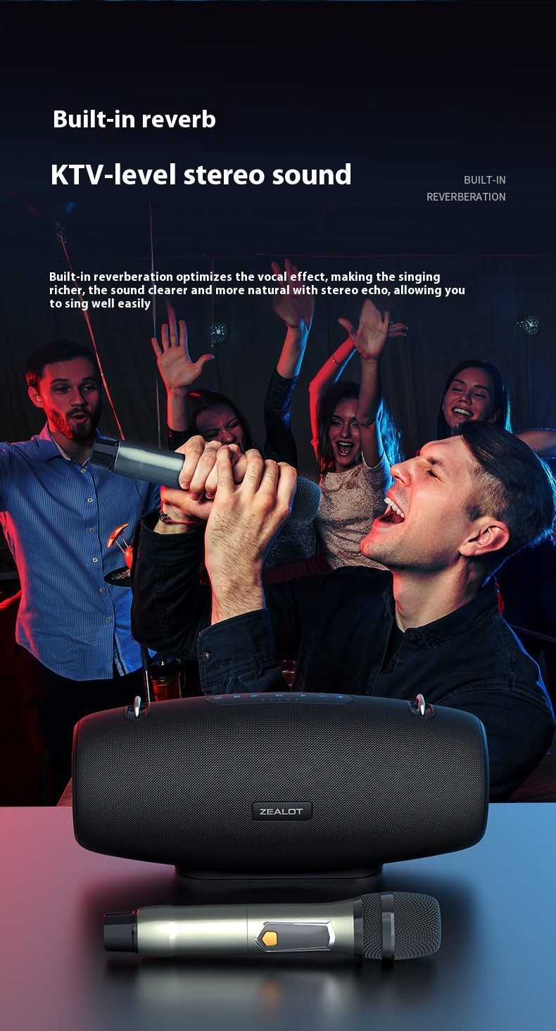 High-Power Square Dance Bluetooth Family Karaoke Speaker