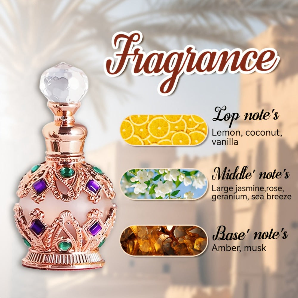 Arabian Perfume for Women Diamond Bottle EDT, Ocean Flower Vanilla Musk Fragrance Spray, Diamonds Woody & Diamond Crown Style
