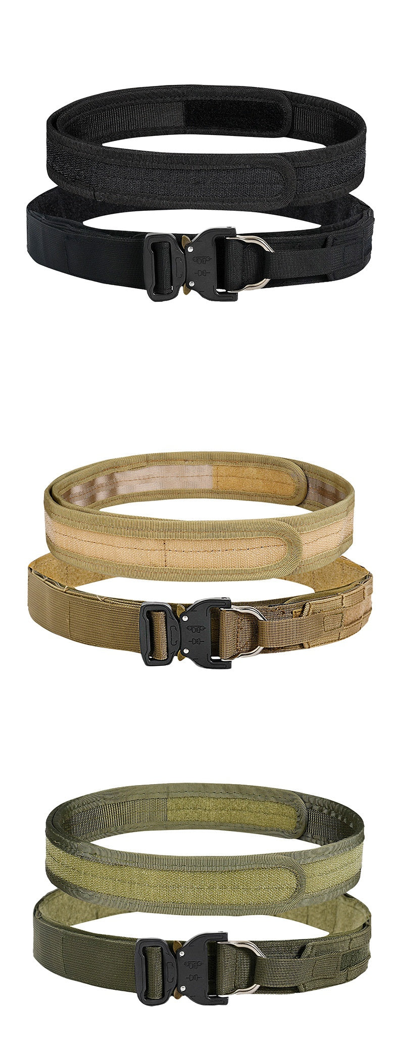Double-layer Thickened Tactical Field Multi-functional Nylon Waistband