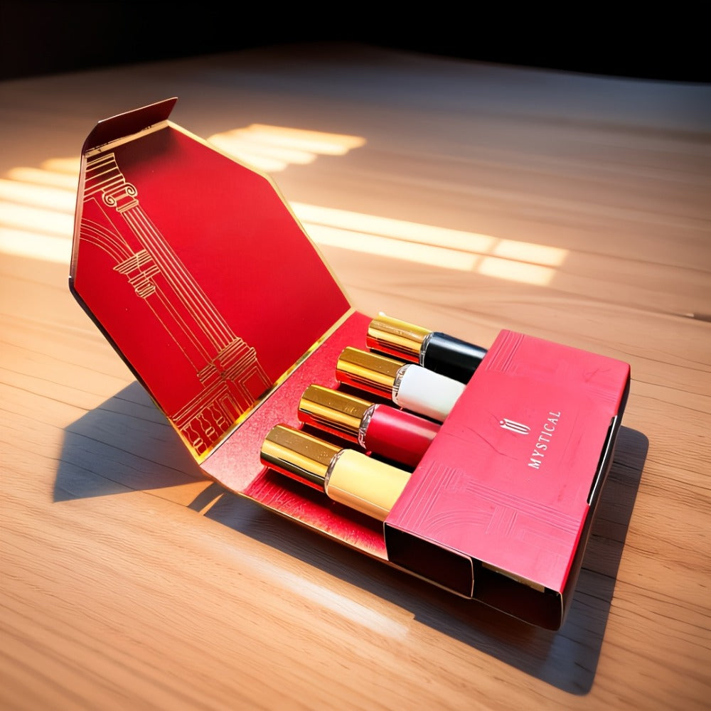 Perfume Gift Set Four Mini Spray Bottles in 20ml or 30ml Sizes with Mixed Bottle Shapes and Fitted Box — image 8