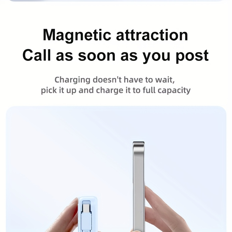 10000mAh Mobile Power, 22.W Magnetic Charging Treasure, Comes with Convenient Dual Cable, with LED Power Display — image 18