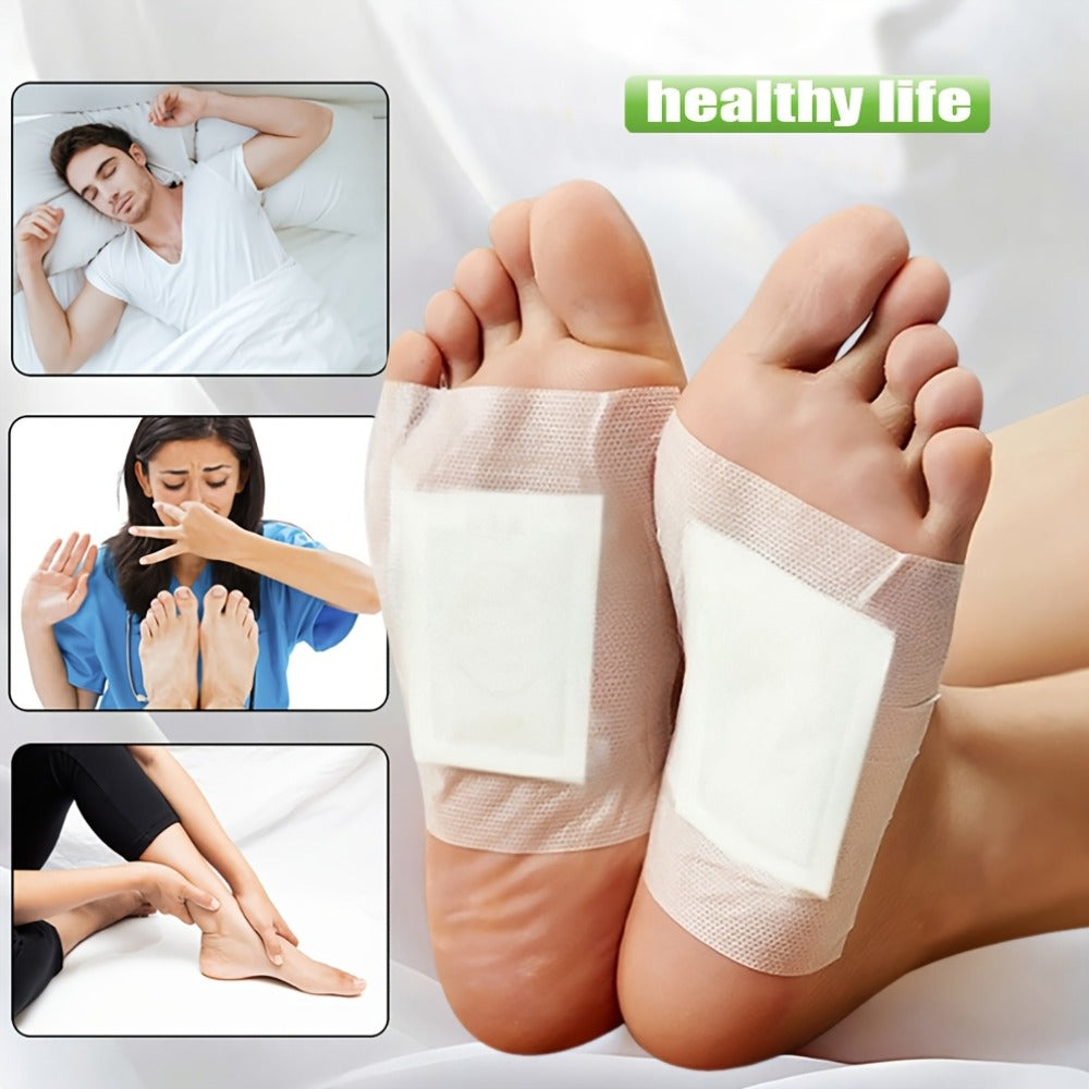 Foot Detox Pads 100pcs Overnight Bamboo Vinegar & Ginger Powder – Deep Cleansing Alcohol-Free Natural Plant Patches — image 9
