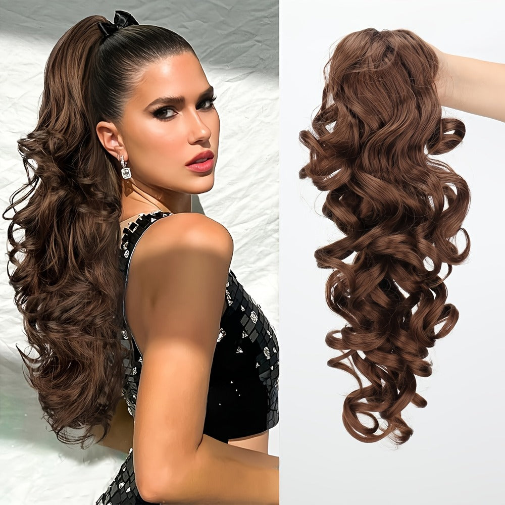 Hair Extensions Kinky-Curly 16-Inch Synthetic Ponytail with Claw Clip and Seven Color Options — image 14