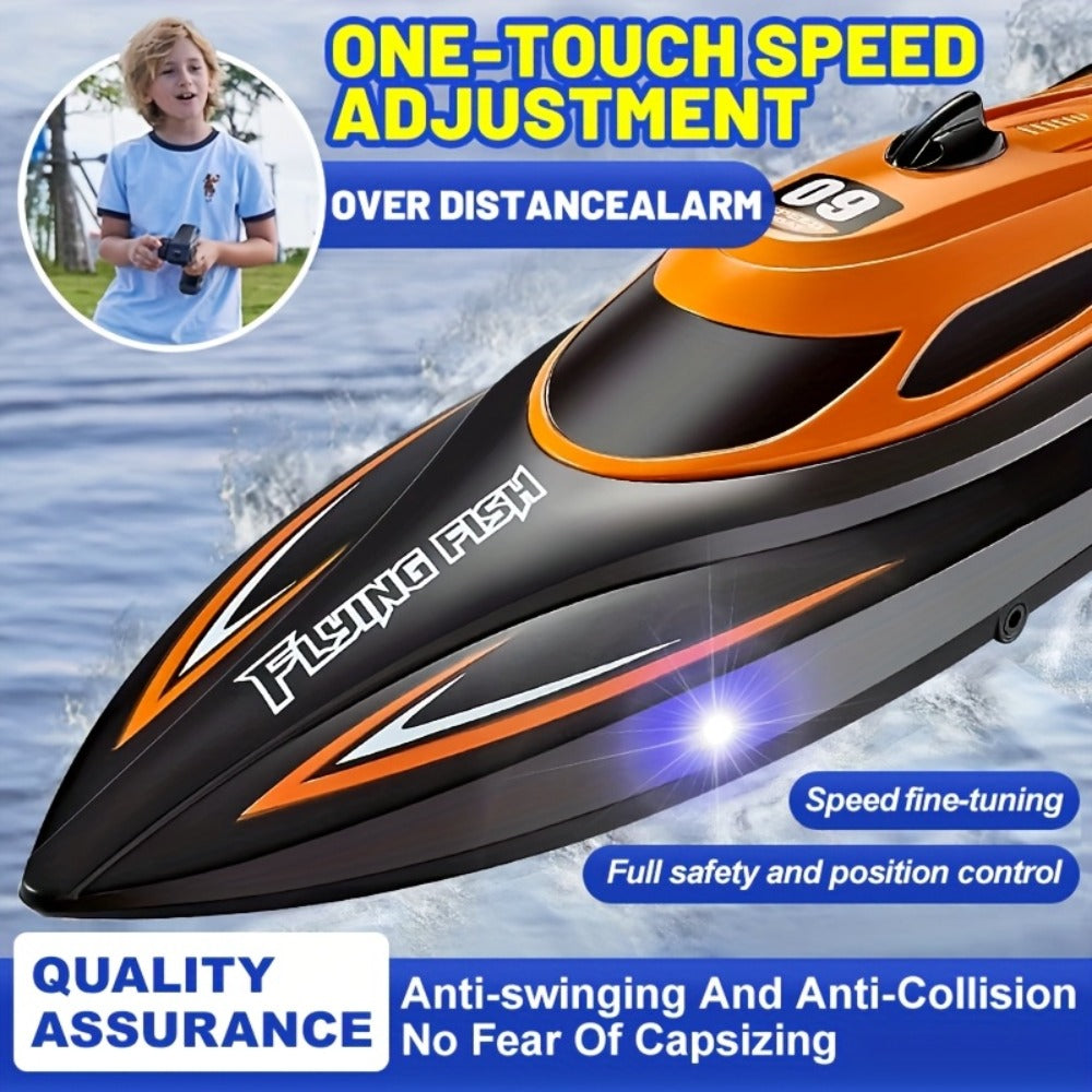 RC Speedboat 30KM/H with LED Night Navigation Lights with the Listed Color, Size or Set Options for Everyday Use — image 13