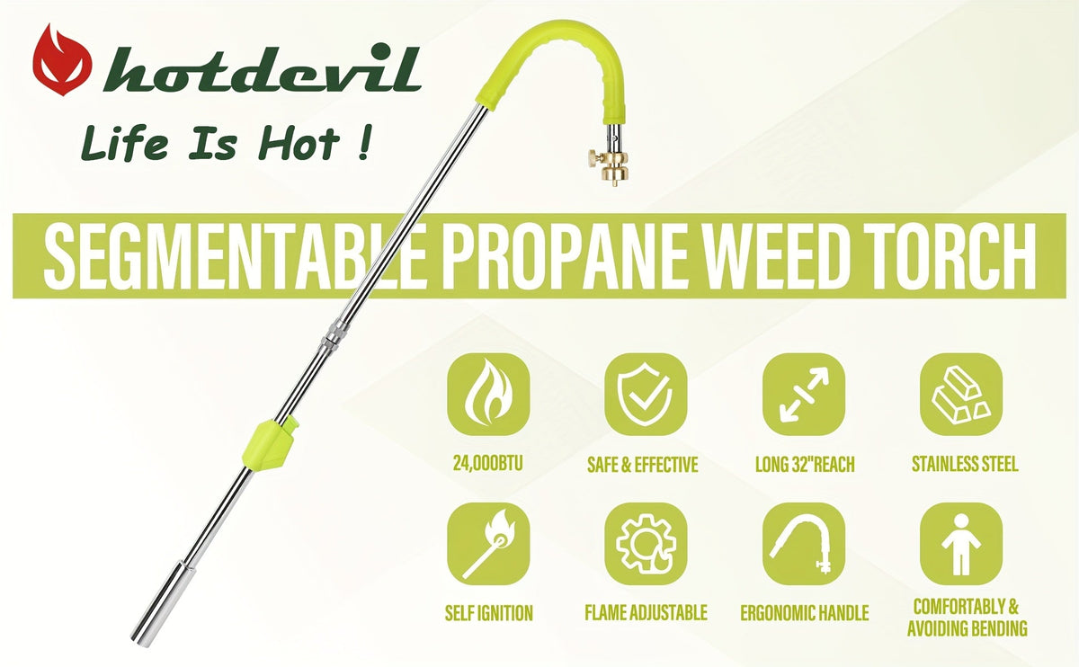 Propane Weed Torch, Flame Weeder Ice Melter Outdoor Roof Driveway for Garden, Patio and Yard Use — image 28