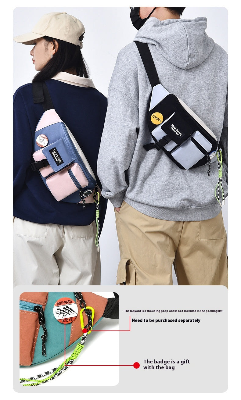 Men's Casual Crossbody Sports Canvas Waist Bag