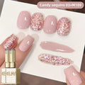 Gel Nail Polish 2-Piece 15ml Magnetic Glitter Set with Candy 03 and Shade 109 Frame Bottles — image 11