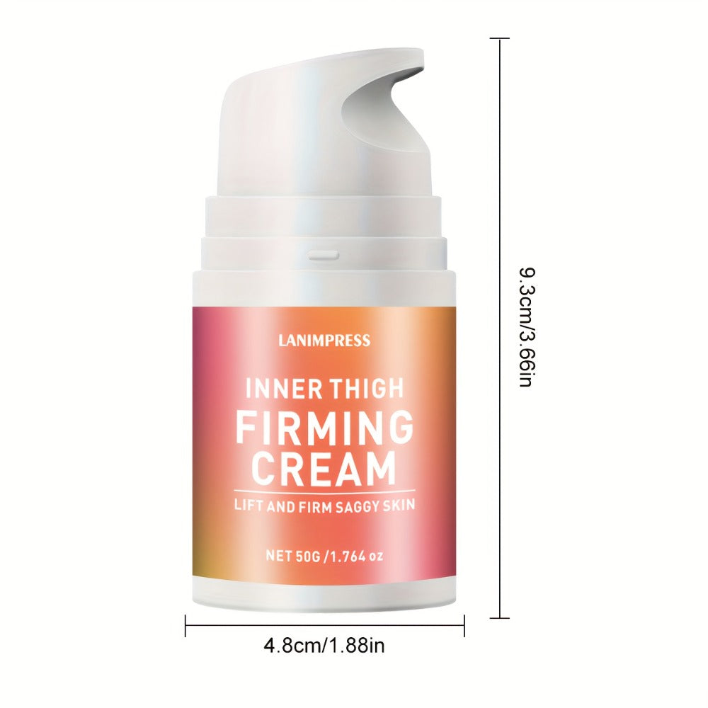 Body Cream LANIMPRESS 50g Pump Bottle with White Cream Texture for External Inner Thigh Application — image 5