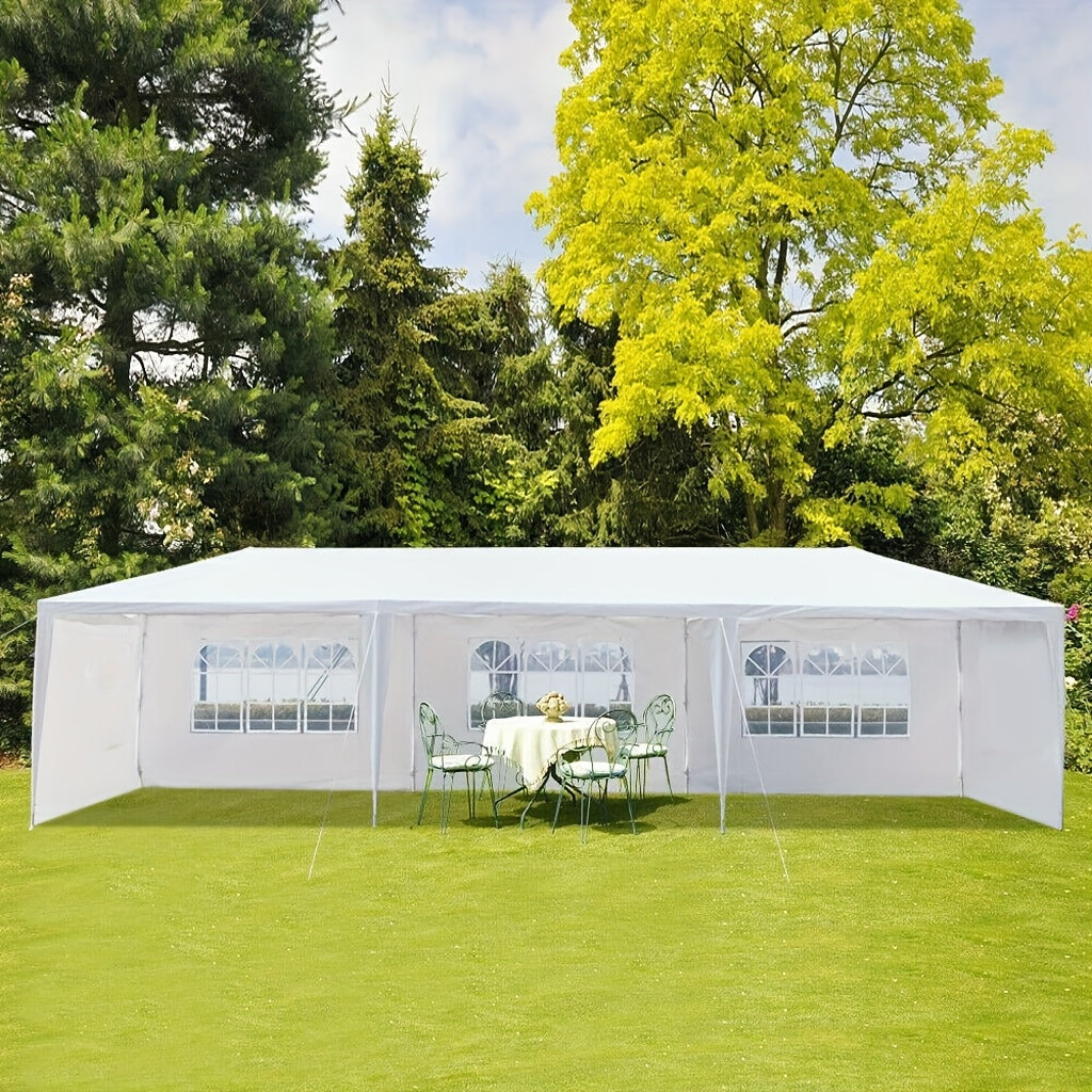 10x30ft Outdoor Party Tent Canopy with 5 Removable Sidewalls for Garden, Patio and Yard Use — image 3
