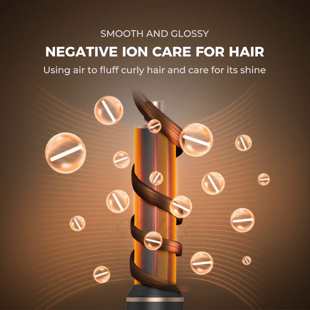 Hot Air Brush 5-in-1 Hair Dryer Brush with Round Barrel, Blow Dry, Curl, Straighten & Add Volume — image 9