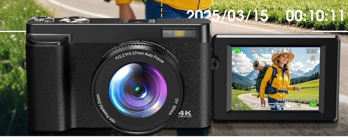 HD Digital Camcorder With Flip Screen And High-definition Recording