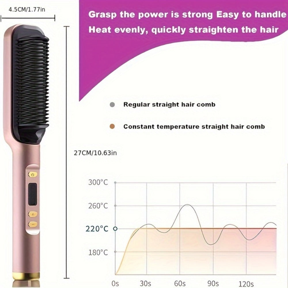 2-in-1 Wet and Dry Hair Straightener Curler Portable Flat Iron Fast Heat Adjustable Temperature, for Home, Travel and Salon H