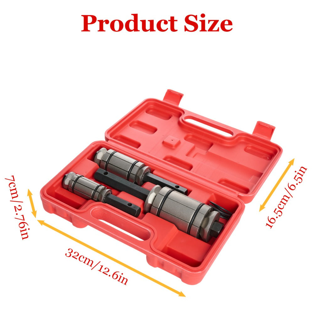 Exhaust Pipe Expander Set 3-Piece – Heavy-Duty Forged Carbon Steel Muffler & Exhaust System Repair Tool Non-Slip Grip for Car