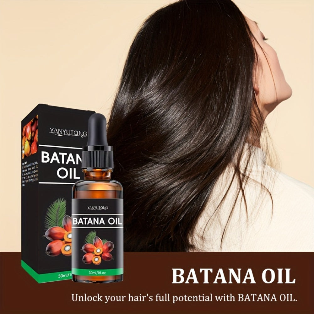 Batana Oil Hair Treatment Leave-In Essence 30ml – Plant Extract Deep Moisturizing Scalp Care, Lasting Fragrance, Frizz Contro