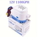 Automatic 12V 1100GPH-Label Bilge Pump with Integrated Float Switch, Side Outlet and Strainer Base — image 9