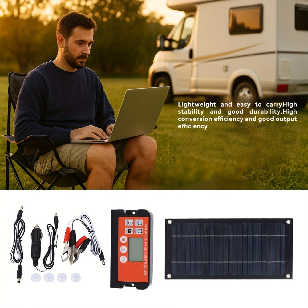 600W Solar Panel Kit with Battery Charge Controller – 36V Off-Grid Power for Car, Caravan, RV & Outdoor Use — image 9