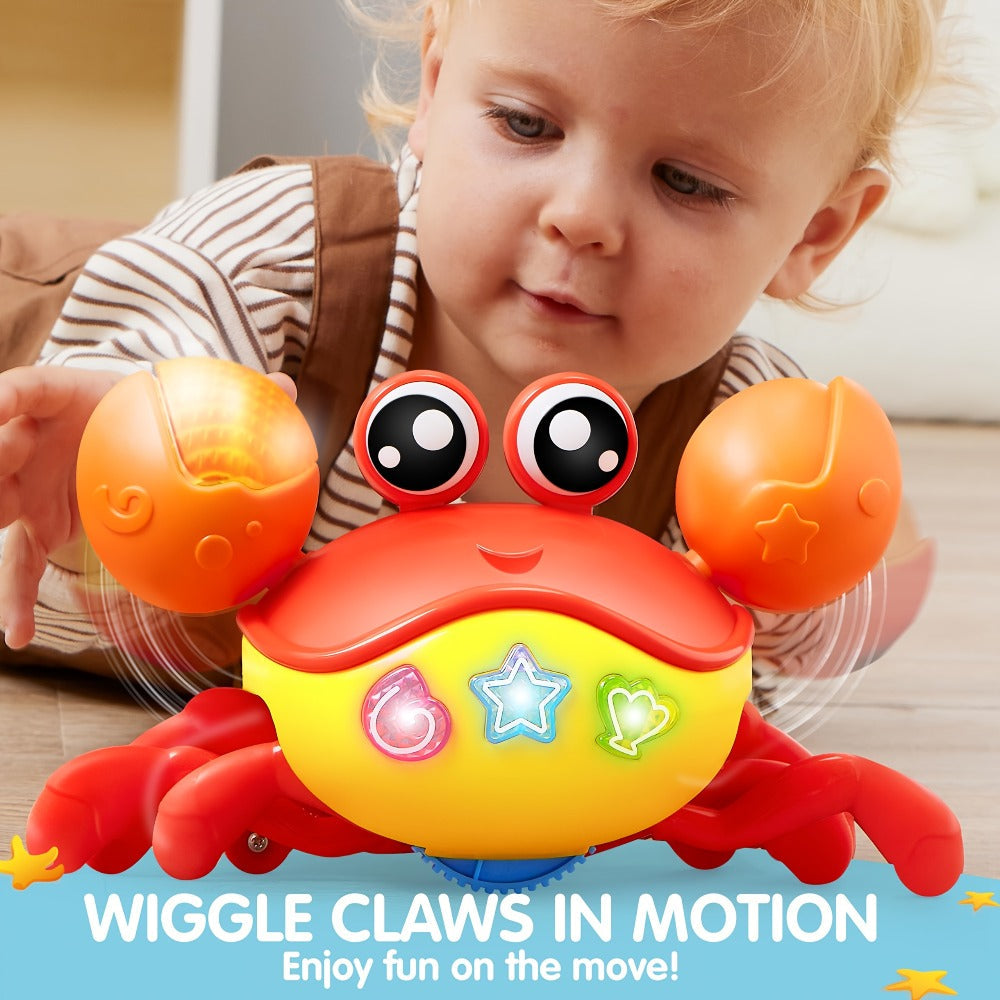 Musical Crawling Crab Toy with Light-Up Buttons, Moving Claws and Obstacle-Avoiding Motion — image 6