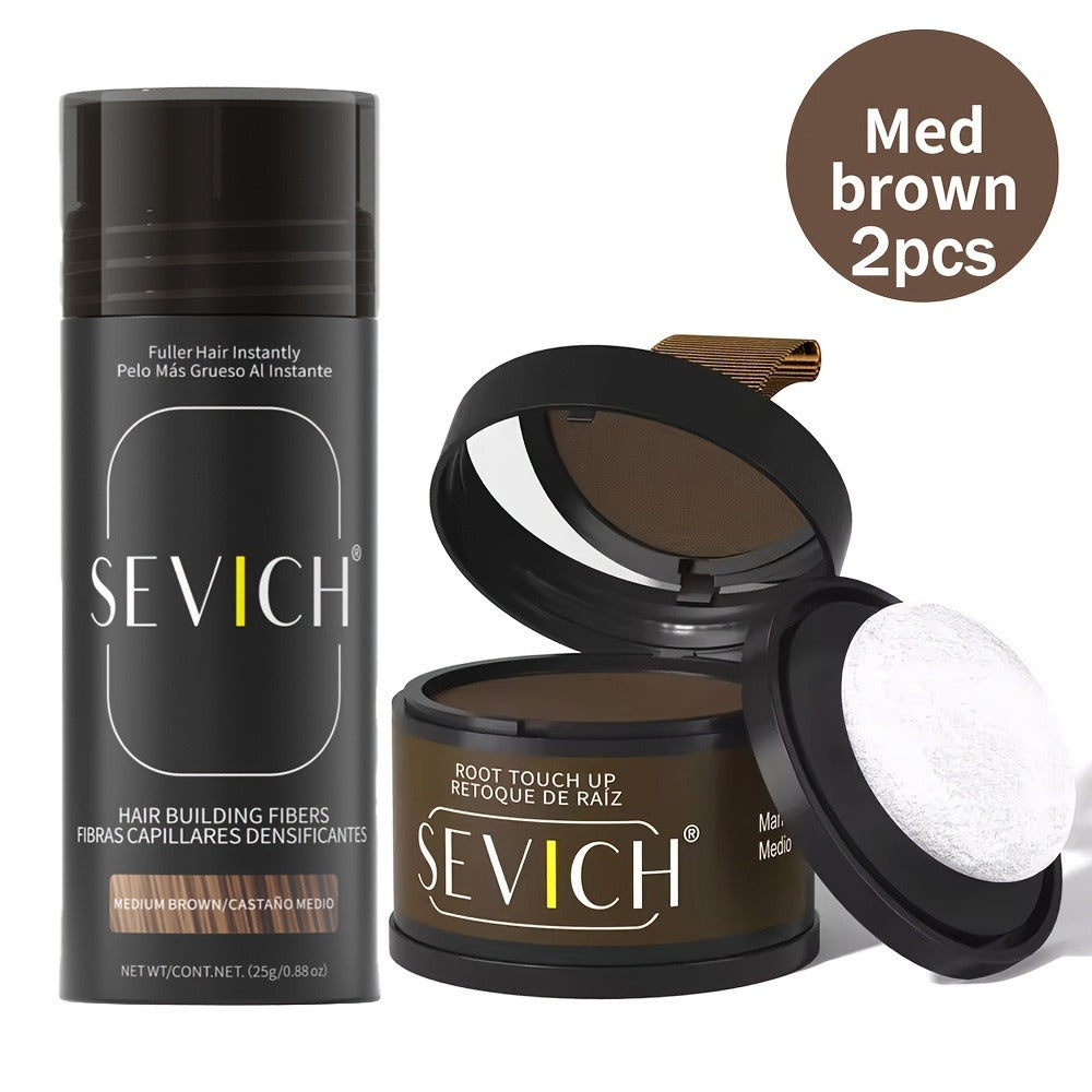 Thinning Hair Root Coverage Powder with Brush, Instant Hairline Concealer Natural Shadow Effect — image 5