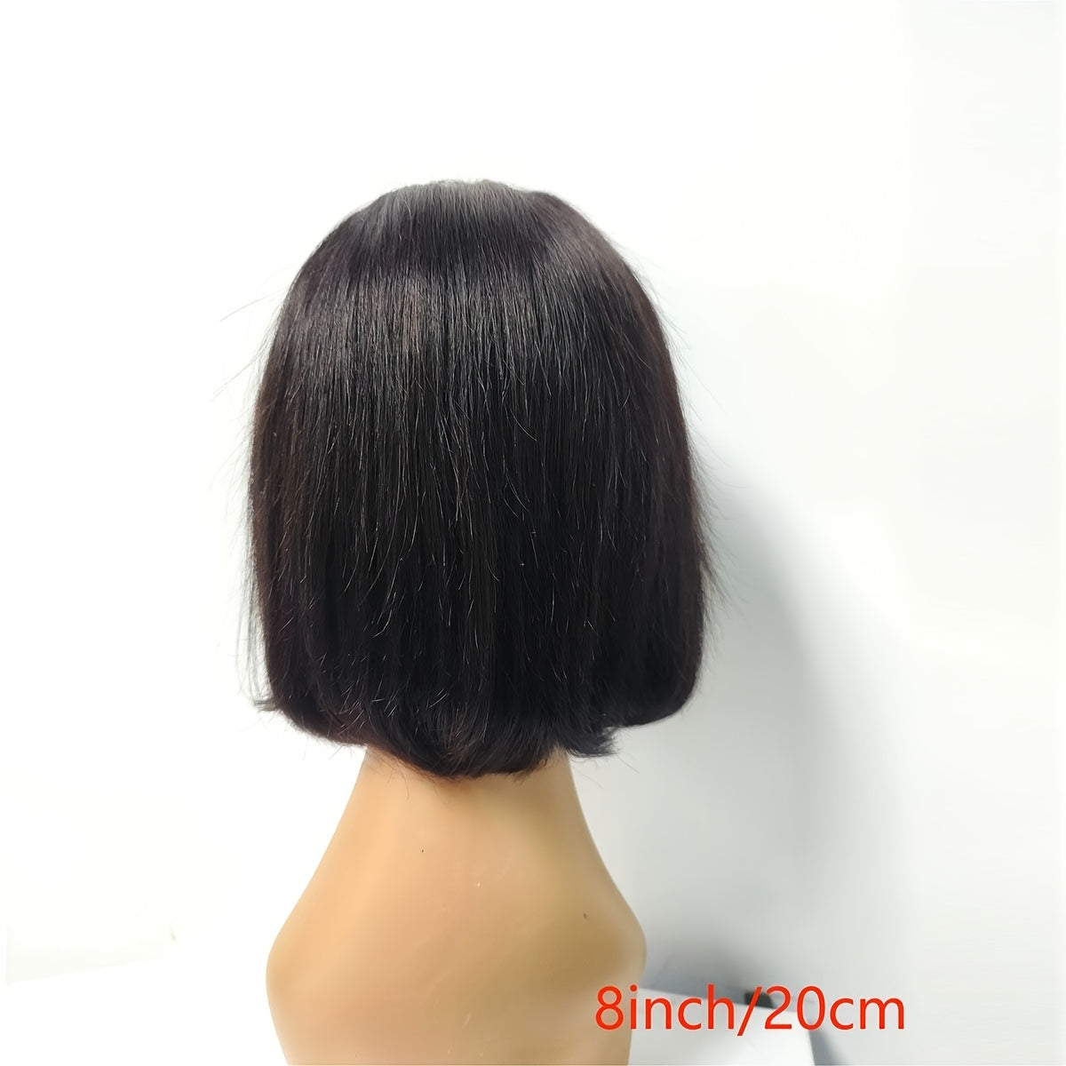 Lace Front Bob Wig Human Hair T Part 13x4 Pre-Plucked 180% Density Straight Side Part Natural, for Home, Travel and Salon Hai