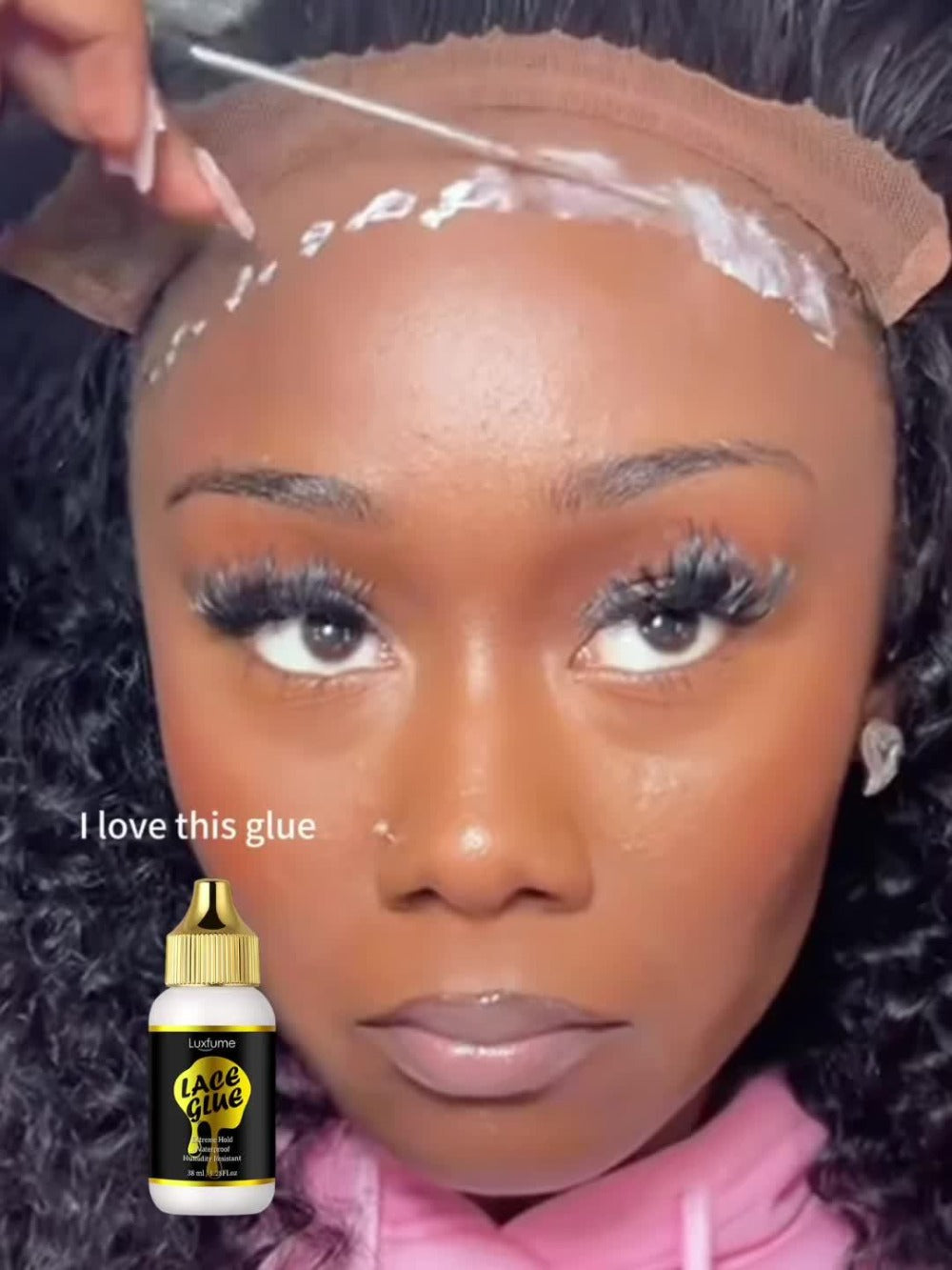 Lace Glue for Wigs Invisible Bonding Adhesive Extreme Hold Fast Drying Lace Front Wig Glue for Daily Wear Styling 2pcs Set — 