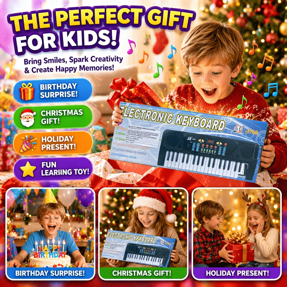 Kids Keyboard Piano 37 Keys with Microphone, Portable Electronic Piano with the Listed Color, Size or Set Options for Everyda