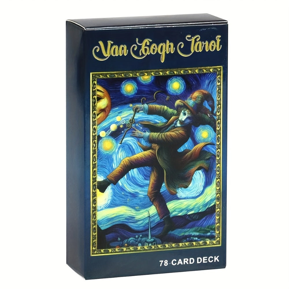 Van Gogh Tarot Cards 78 Card Deck – Art-Inspired High Quality Paper Divination Tool for Adults Teens Beginners Collectors Spi