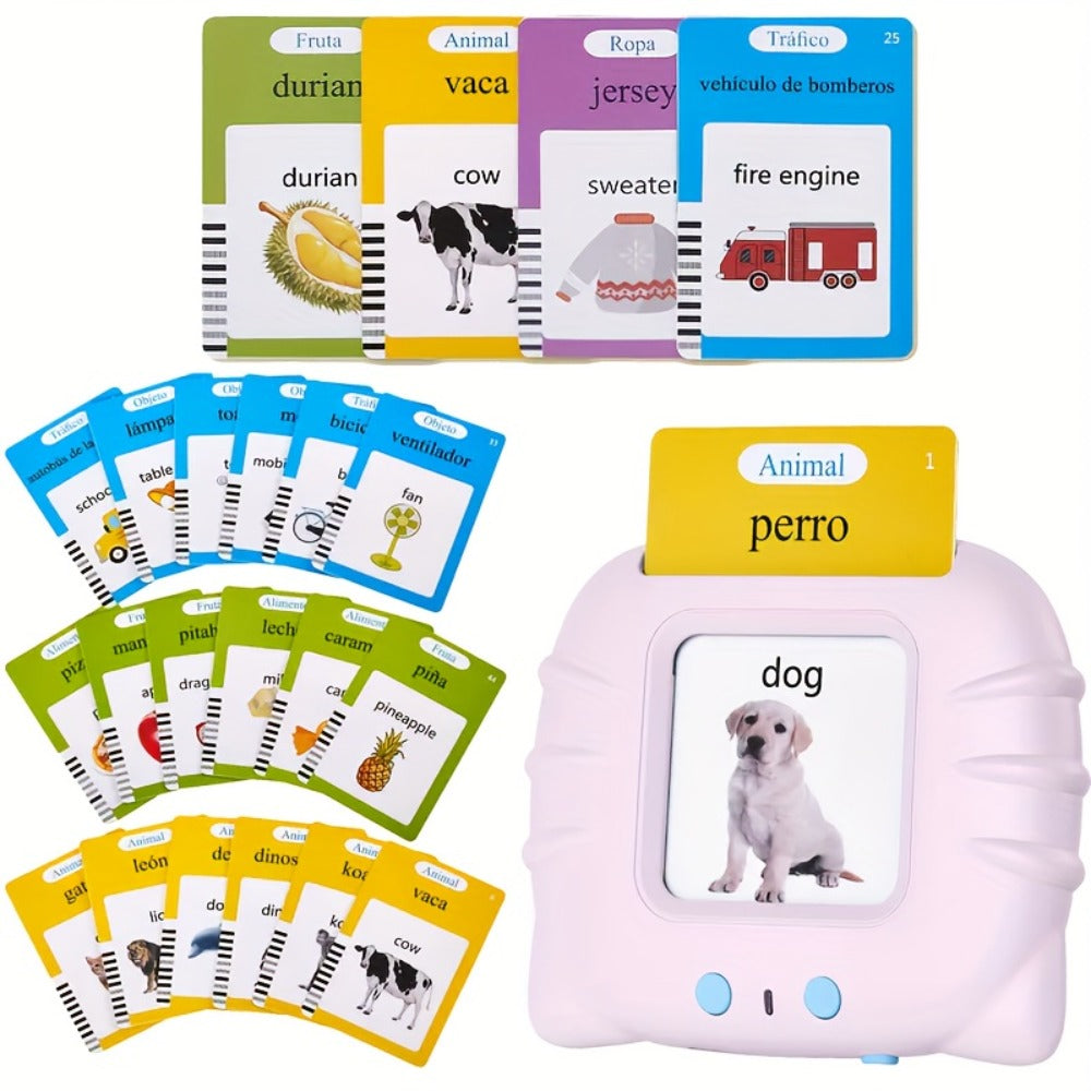 Bilingual English Speaking Flash Cards for Kids, 56 Cards 112 Visual Sight with the Listed Color, Size or Set Options for Eve