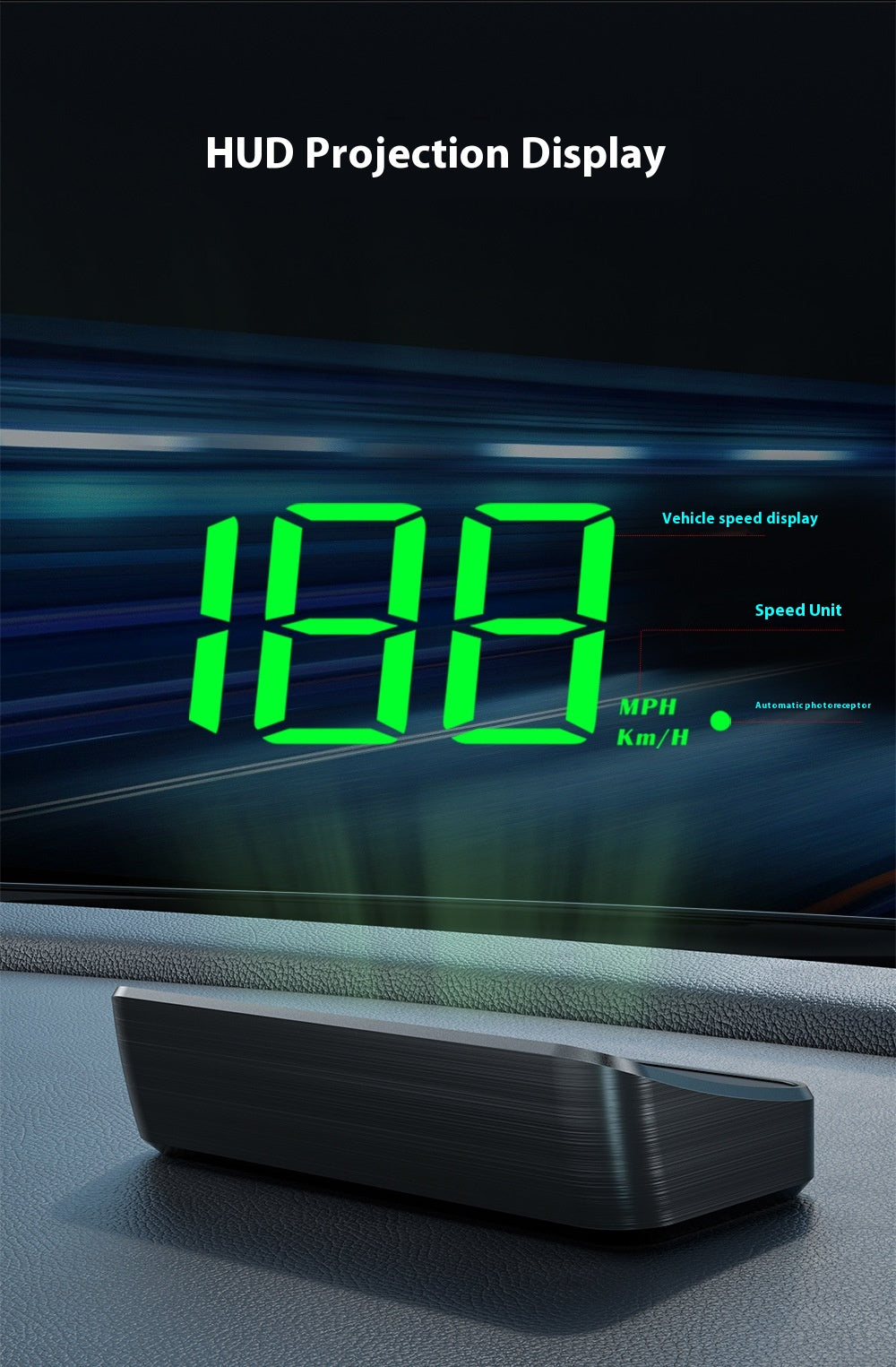 New Universal Head-up Display Car GPS Velometer
